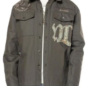 Smoke Rise Men Regular Collar LS Overshirt(Thyme)